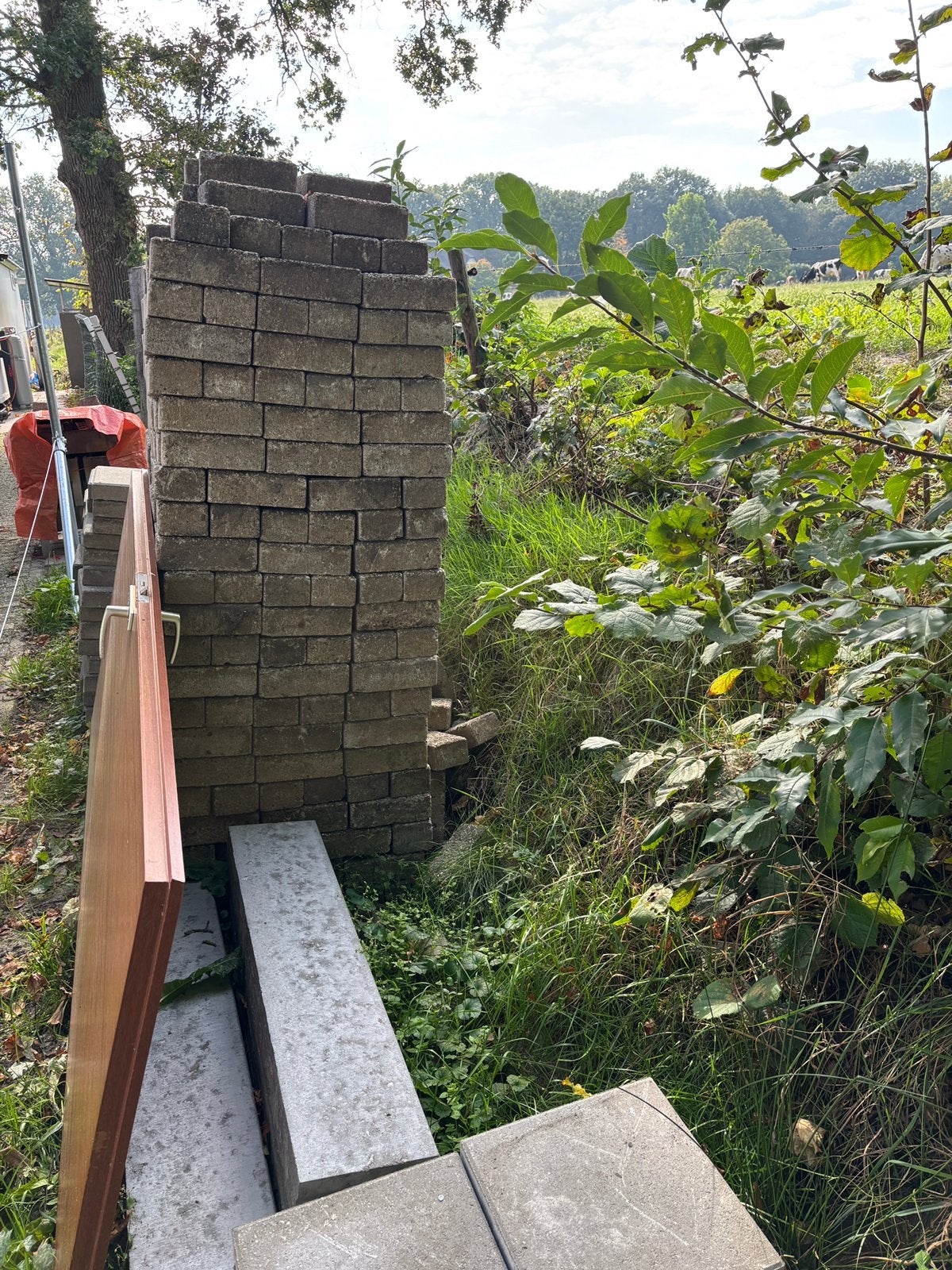 Gratis Betonklinkers, bkk’s, Tuin en Terras, Ophalen, Gebruikt, Beton, Klinkers