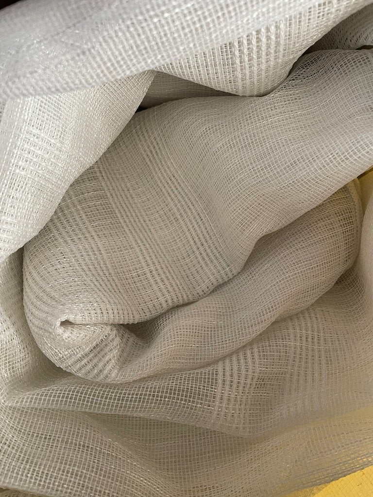Vitrage. Zeer nette en schone vitrage. Rookvrij, 200 cm of meer, Wit, Ophalen of Verzenden, Zo goed als nieuw