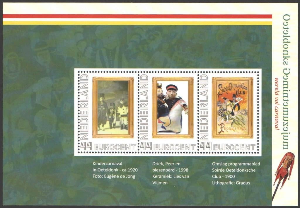 Postzegels Oeteldonks Gemintemuzejum (1), Ophalen of Verzenden, Na 1940, Postfris