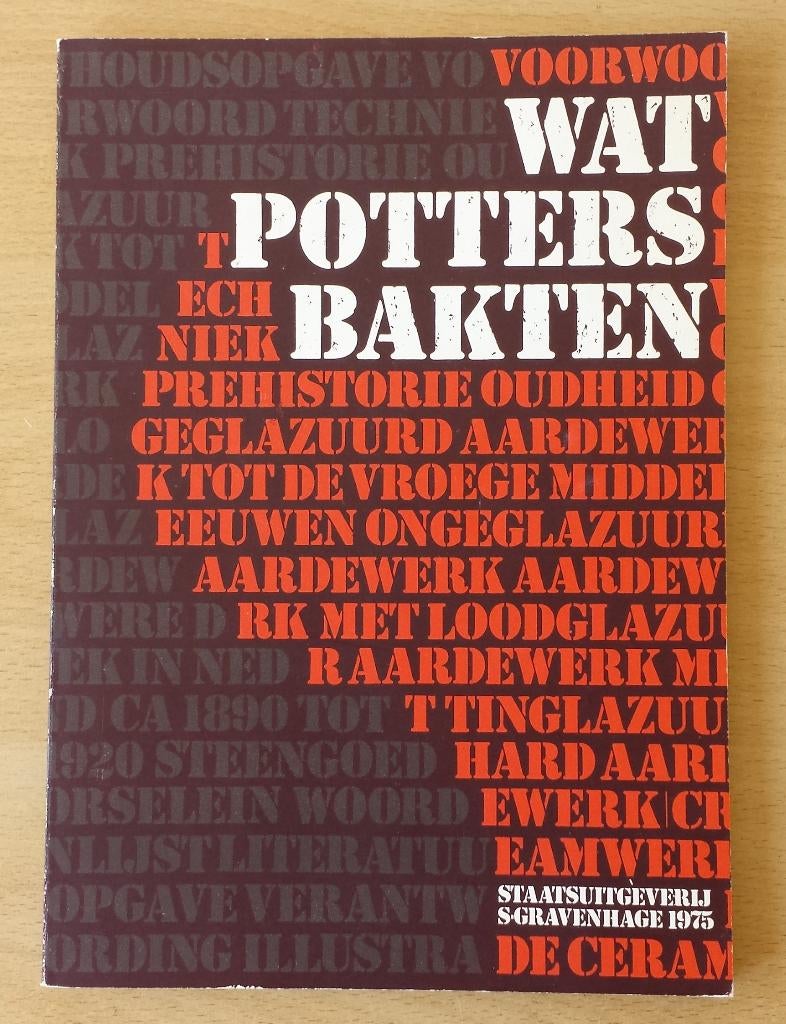 Wat Potters Bakten - Staatsuitgeverij 's-Gravenhage 1975, Gebruikt, Ophalen of Verzenden, Nvt, Nvt