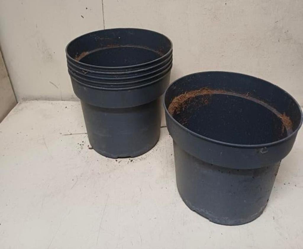 Kweekpotten plantenpotten bloempotten 5 liter, Tuin en Terras, Bloempotten, Kunststof, Gebruikt, Rond, Ophalen of Verzenden