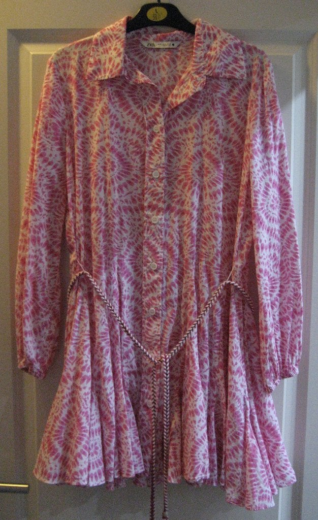 Mooie blouse jurk Zara M/38., Maat 38/40 (M), Zara, Ophalen of Verzenden, Zo goed als nieuw