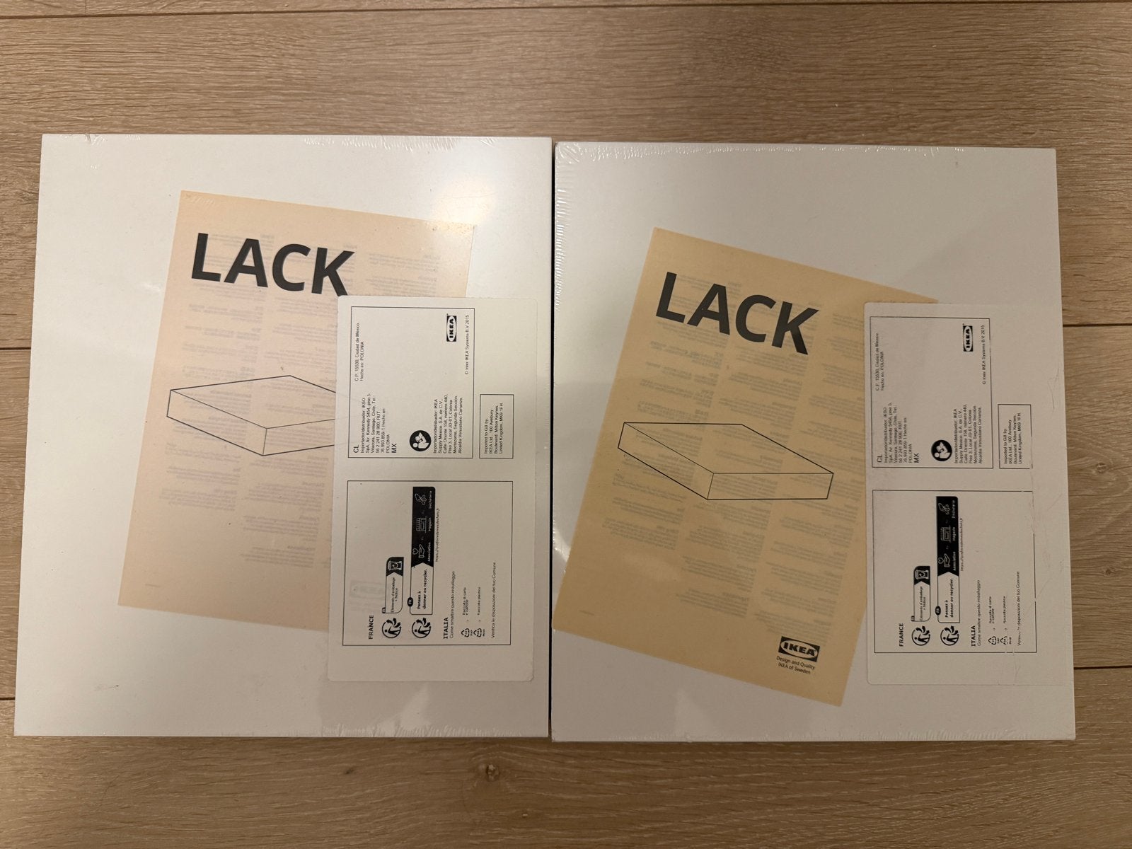 2x IKEA LACK wandplank wit 30x26 cm - Nieuw in verpakking, Ophalen of Verzenden, Nieuw