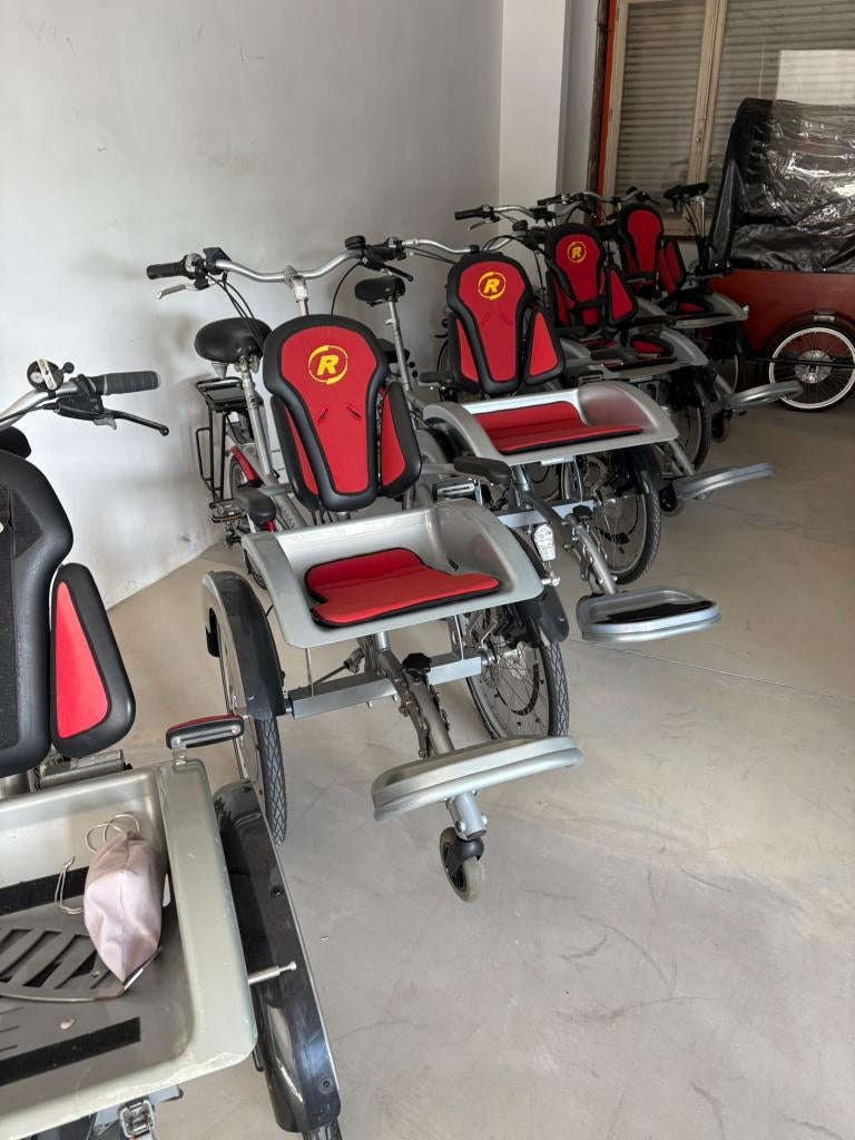 rolstoelfietsen met ondersteuning veel keuze+garantie, 20 inch of meer, Versnellingen, Zo goed als nieuw, Deels opvouwbaar