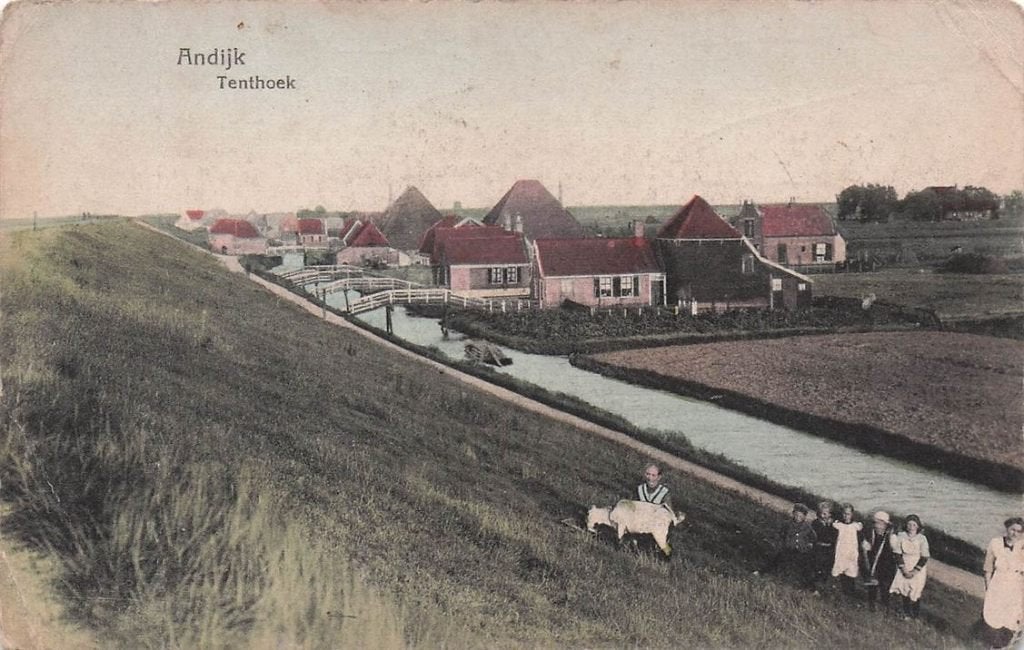 703-149-035 Andijk Tenthoek, Verzenden, Voor 1920, Noord-Holland