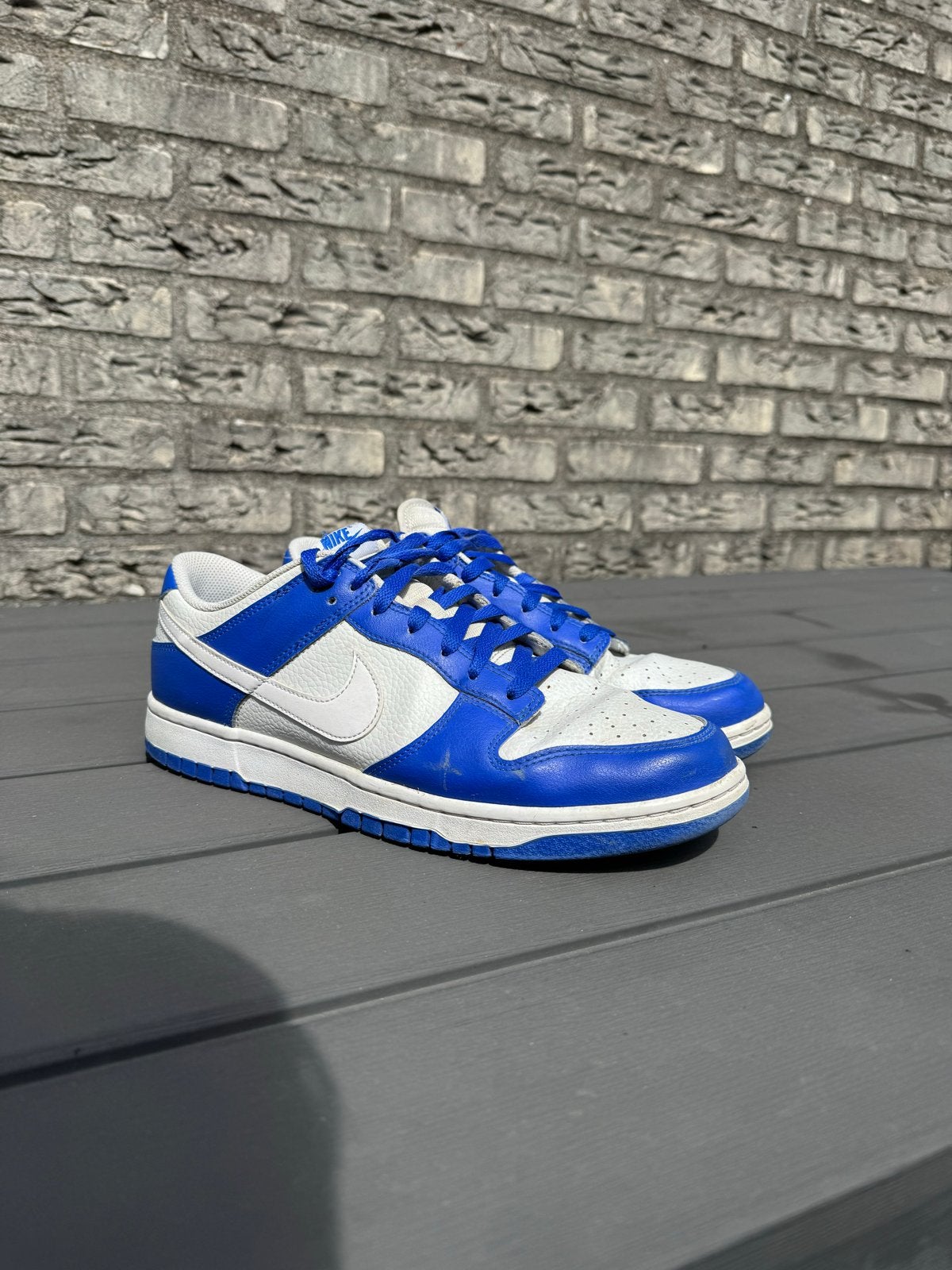 Nike Dunk Low Royal Blue - Maat 44,5, Ophalen of Verzenden, Gedragen, Blauw, Sneakers of Gympen