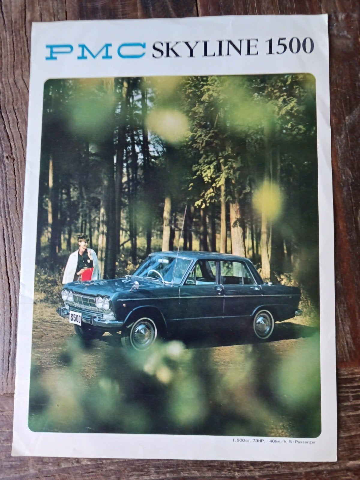 PMC Skyline 1500 Gloria 6 folder +/- 1968, Boeken, Auto's | Folders en Tijdschriften, Ophalen of Verzenden, Gelezen, Nissan