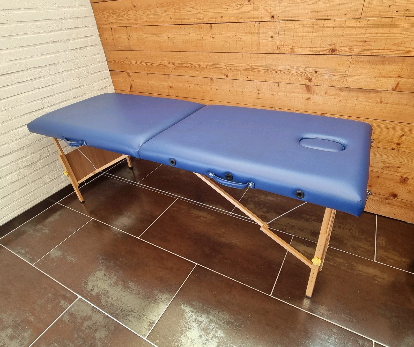 Massage tafel blauw, Ophalen, Massagetafel