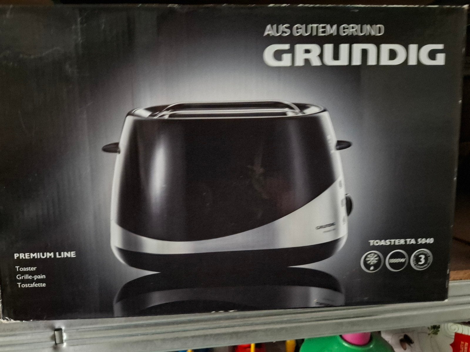 Grundig Toaster TA 5040 Premium Line, Witgoed en Apparatuur, Broodroosters, Nieuw, Ophalen of Verzenden