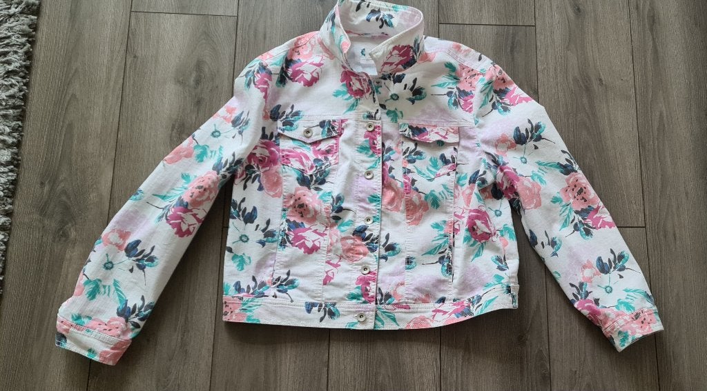 Gerry Weber Edition Bloemen( Spijkerjasje), Meerkleurig, Maat 42/44 (L), Ophalen of Verzenden, Zo goed als nieuw