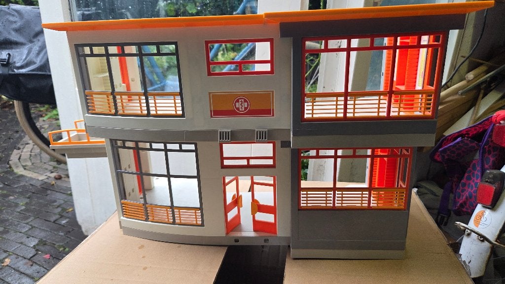 Playmobil Ziekenhuis (alleen gebouw), 6657, Ophalen, Gebruikt, Gebouw, Losse onderdelen