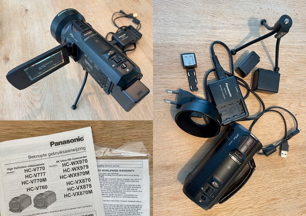 Panasonic HC-VX870 4K videocamera – weinig gebruikt, Audio, Tv en Foto, Videocamera's Digitaal, Full HD, Panasonic, 20x of meer