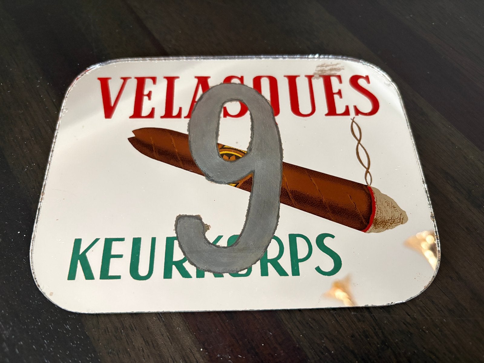 Spiegeltje Velasques Keurkorps Sigaren, Verzamelen, Ophalen of Verzenden, Gebruikt