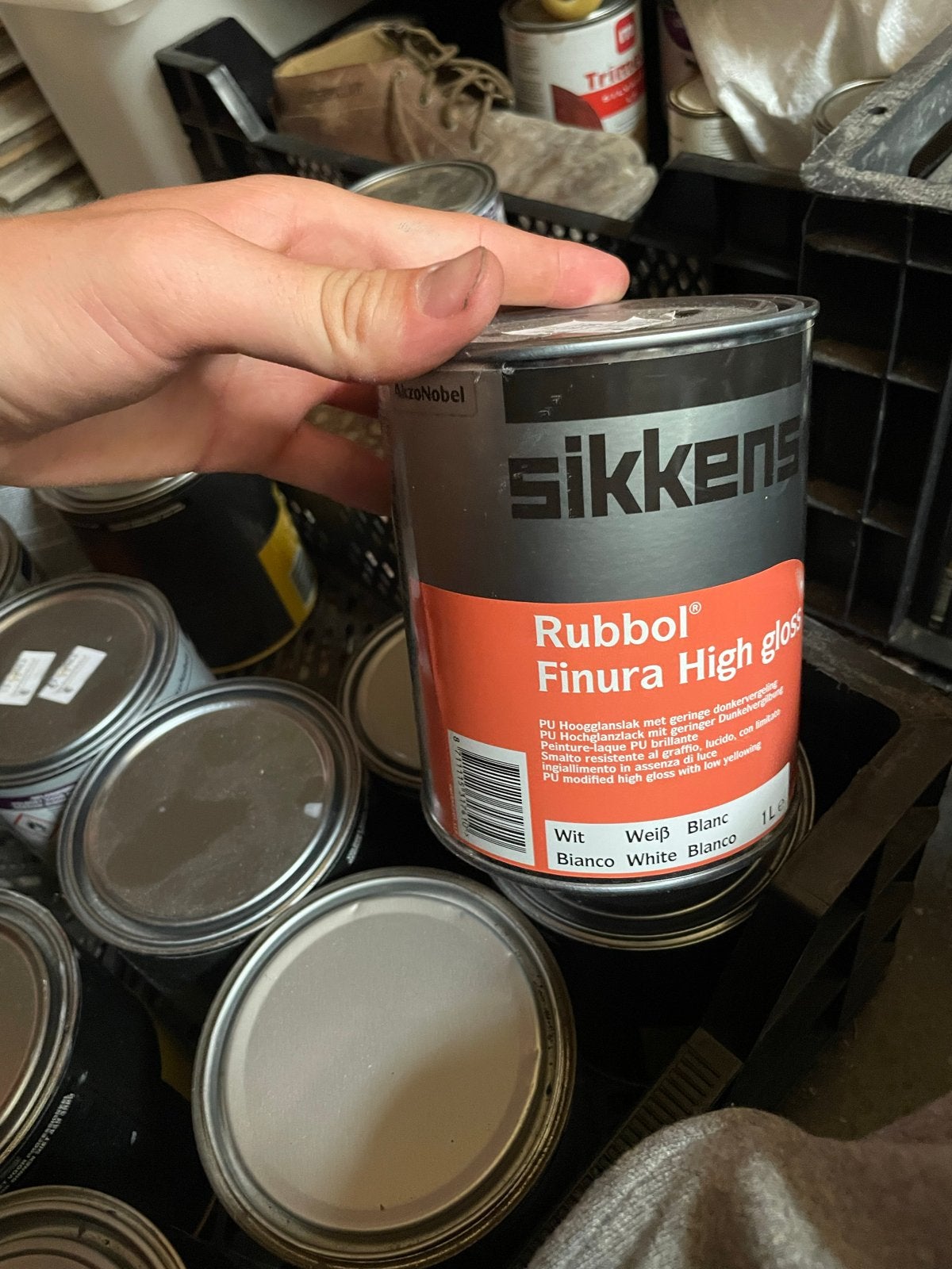 32 ongeopende blikken Sikkens verf - diverse soorten, Ophalen, Overige kleuren, Nieuw, Verf