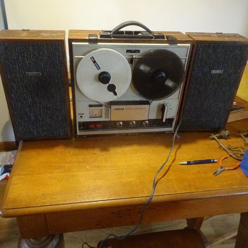 Tape recorder sony type t252 w, Ophalen, Bandrecorder, Met banden