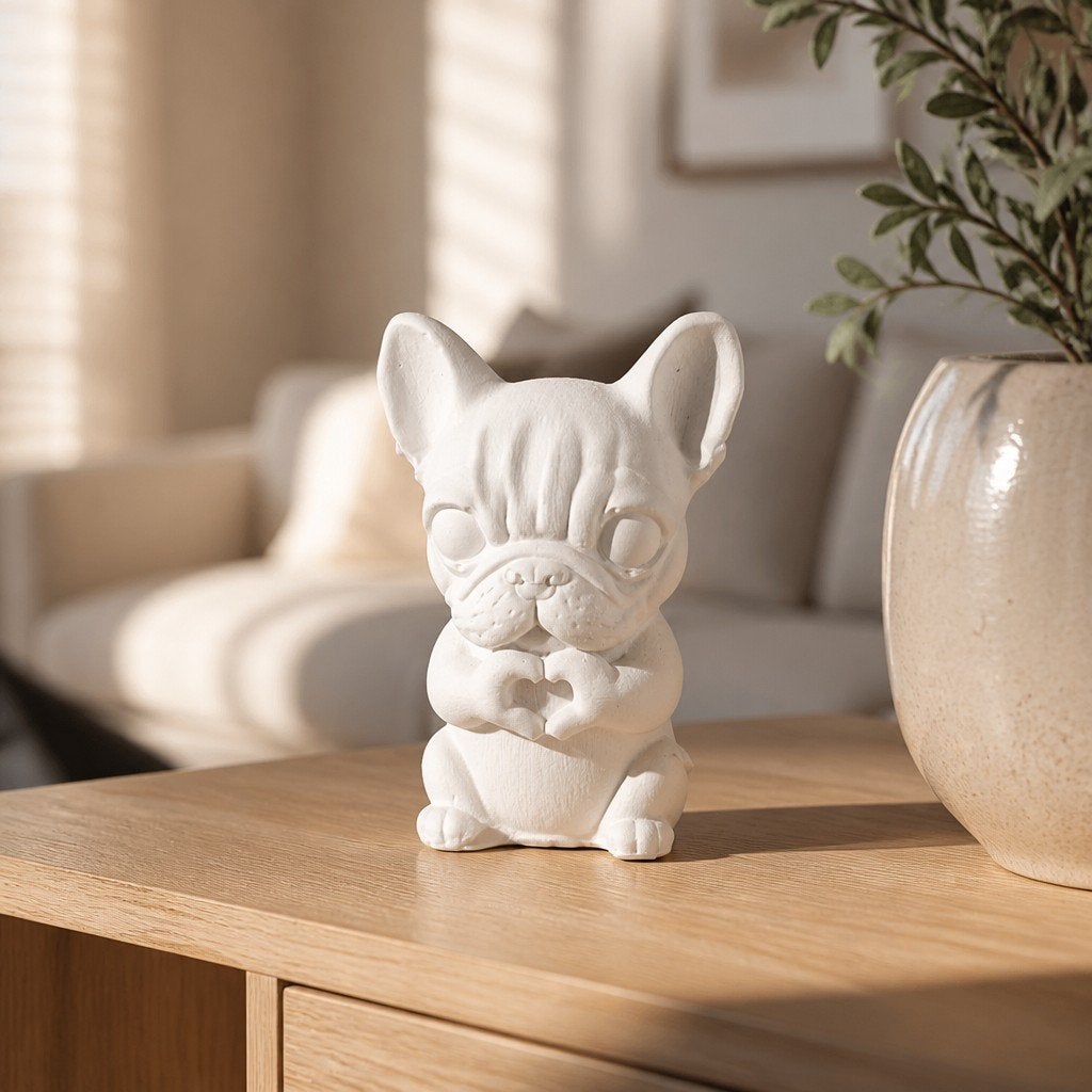 Zelfgemaakt Bulletje - Schattig Decoratief Beeldje, Overige materialen, Overige stijlen, Nieuw, Ophalen of Verzenden