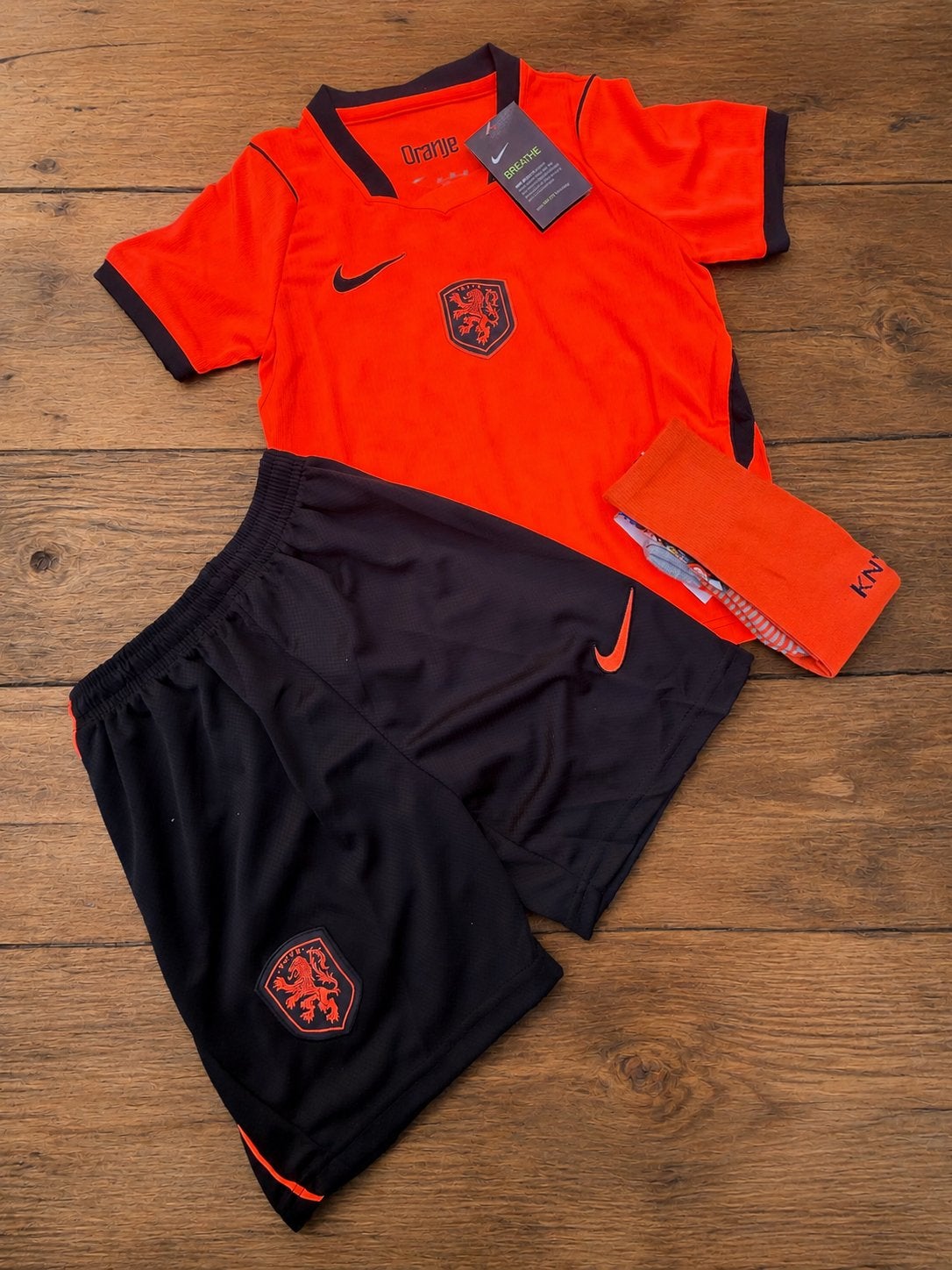 Oranje voetbaltenue Nederlands Elftal, Kinderen en Baby's, Kinderkleding | Maat 128, Ophalen of Verzenden, Nieuw