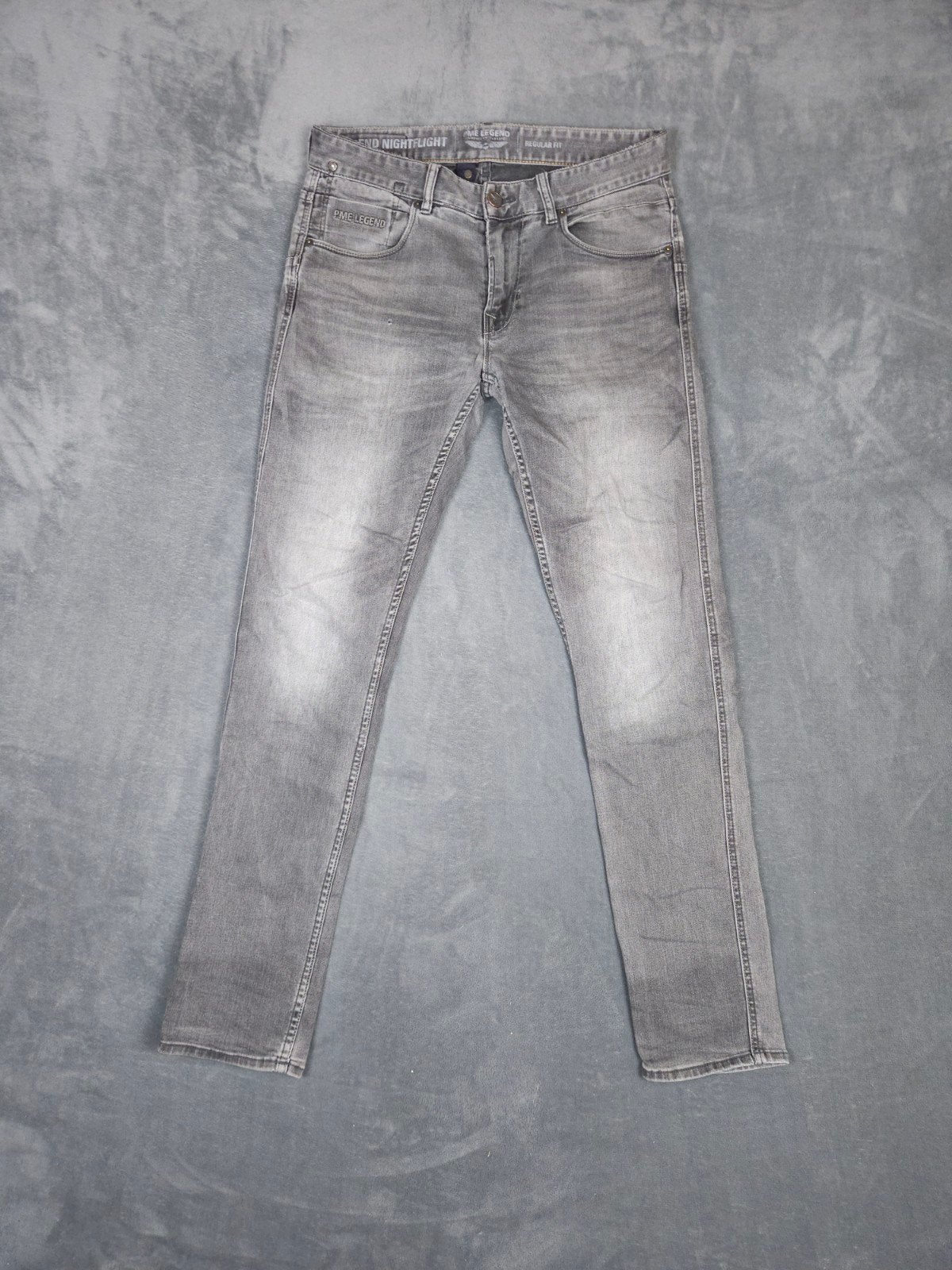 Pme Legend Broek Nightflight W32 L34 Regular Fit Grijs jeans, ., Ophalen of Verzenden, ., W33 - W34 (confectie 48/50)
