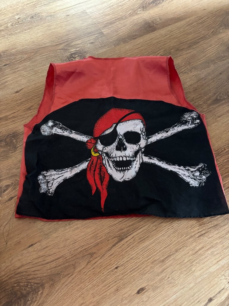 Piraten verkleed hesje, Ophalen, Zo goed als nieuw, 110 t/m 116, Jongen of Meisje