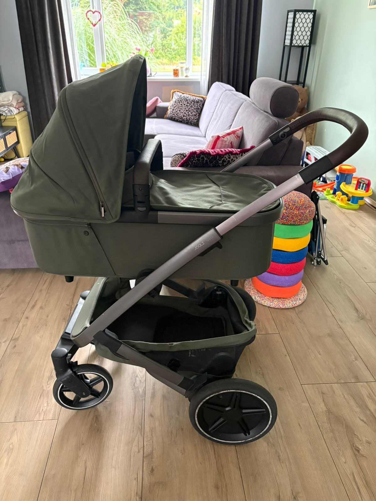 Joolz geo 3 duo forest green, Kinderen en Baby's, Kinderwagens en Combinaties, Zo goed als nieuw, Combiwagen, Verstelbare duwstang
