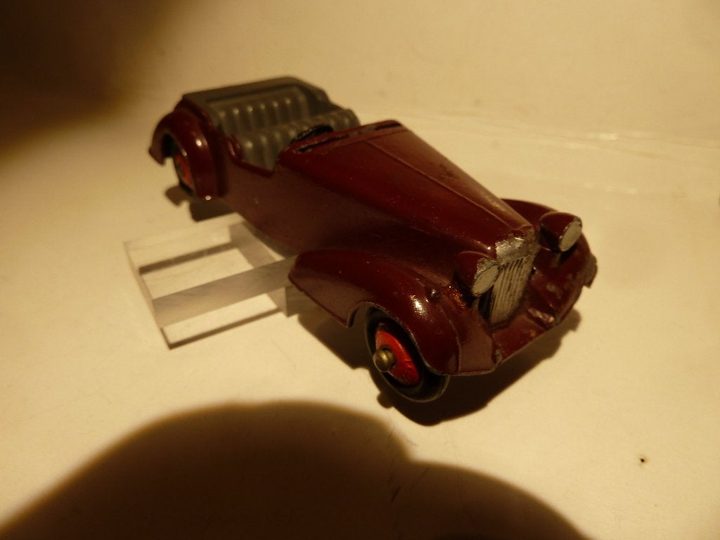 DINKY TOYS: nr. 38 D     ALVIS  SPORTS TOURER   uit: 1955, Ophalen of Verzenden, Gebruikt, Auto, Dinky Toys