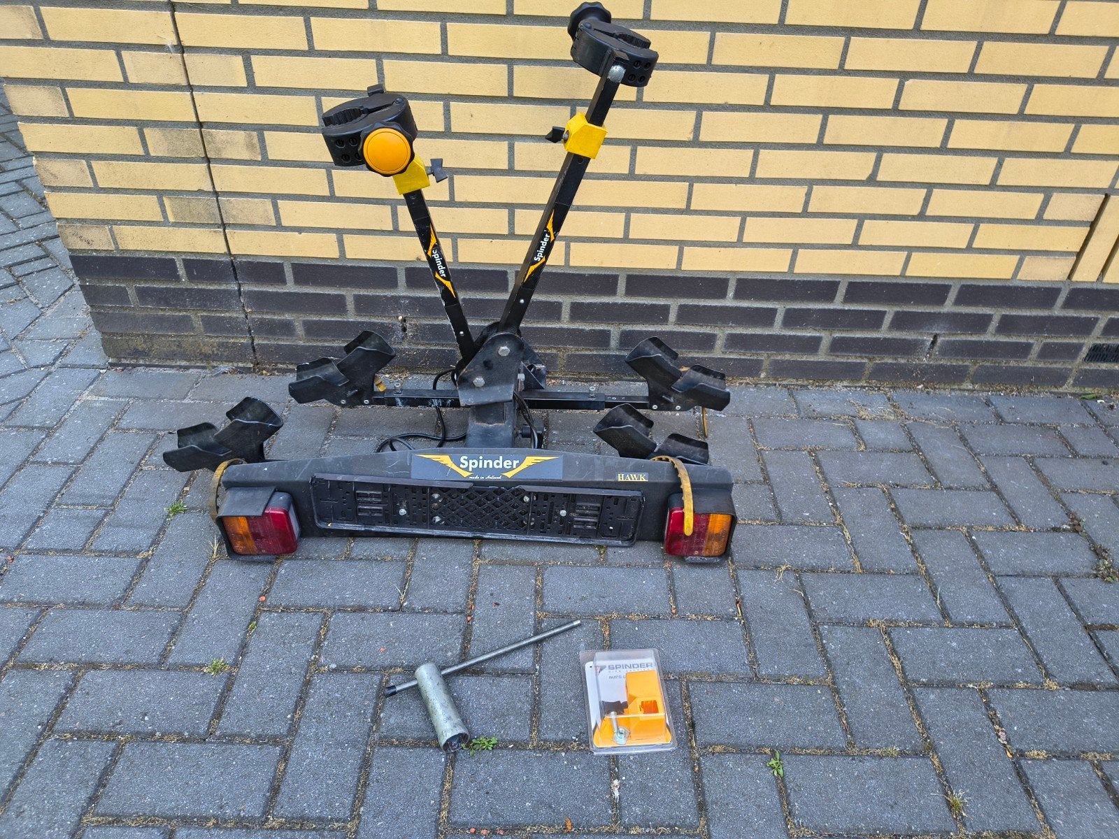 Bijna GRATIS; Spinder Hawk Fietsendrager voor 2 fietsen, Ophalen, Gebruikt, Elektrische fiets, 2 fietsen