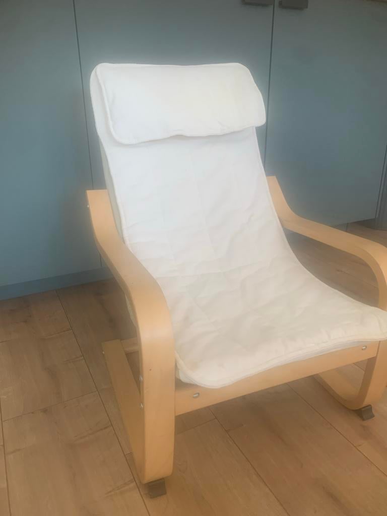 Ikea Poäng kinder relax fauteuil, Huis en Inrichting, Fauteuils, Ophalen, Minder dan 50 cm, Gebruikt, Minder dan 75 cm