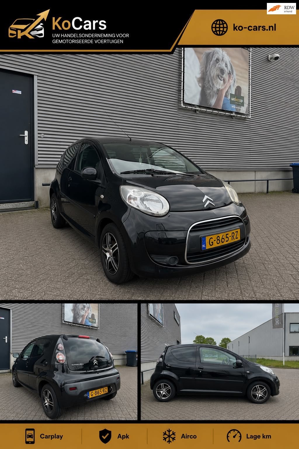 Citroen C1 / Apk / Airco / Carplay / Lage km / 5Drs, Voorwielaandrijving, Gebruikt, 4 stoelen, C1