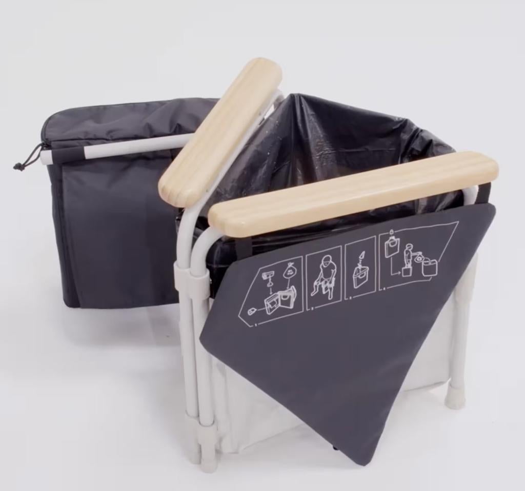 Droogtoilet - Ideaal voor kamperen, als nieuw!, Ophalen of Verzenden, Zo goed als nieuw