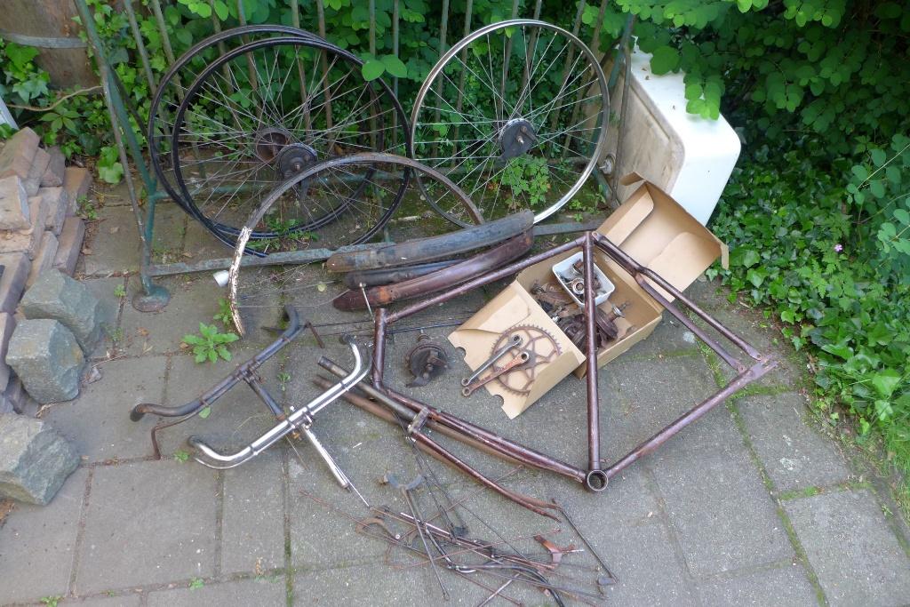 Simplex cycloide in onderdelen plus meer Simplex, Fietsen en Brommers, Ophalen, Jaren '40, Simplex, 59 cm of meer