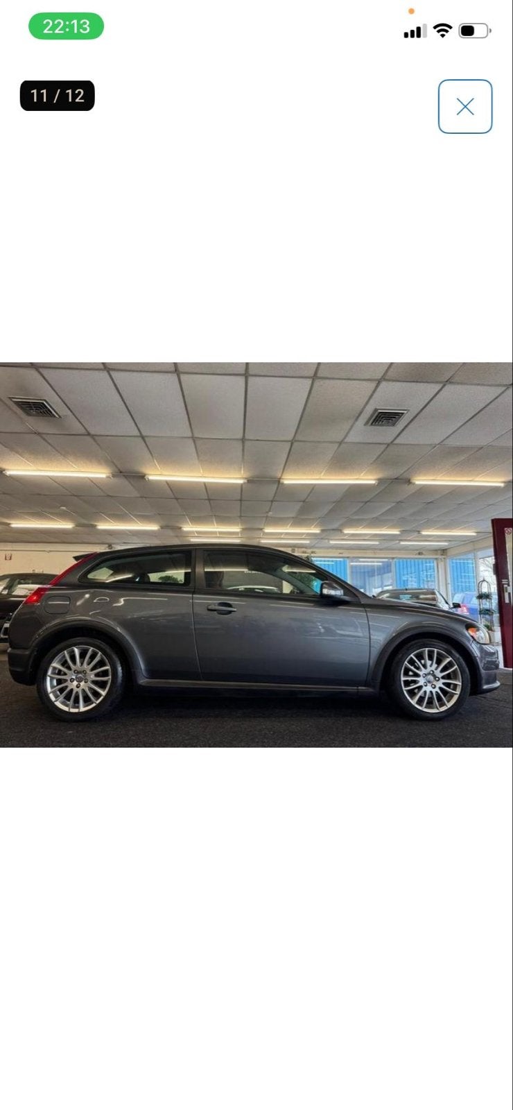 Volvo C30 1.6 D 2009 Grijs, Auto's, Voorwielaandrijving, 4 cilinders, 4 stoelen, Origineel Nederlands