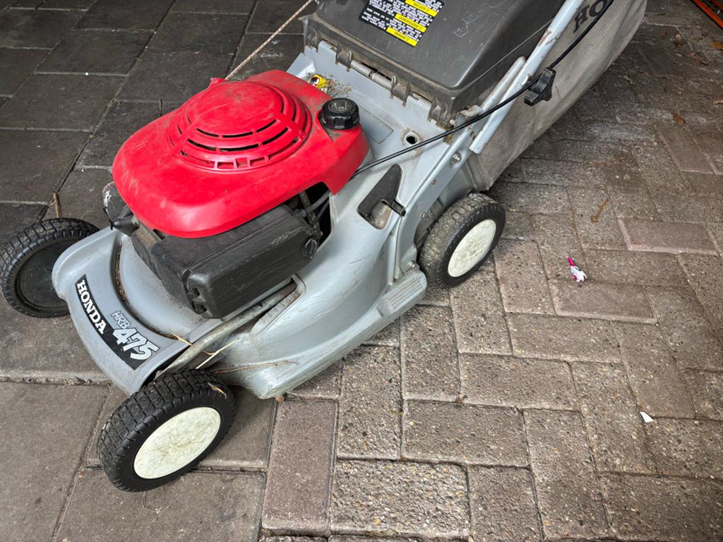 Honda HRB 475 Benzine Grasmaaier met Opvangzak, Ophalen, Cirkelmaaier, Gebruikt, 40 t/m 49 cm