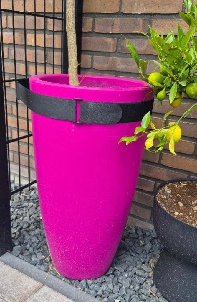 Bloempot, Kunststof, Rond, Zo goed als nieuw, 40 tot 70 cm