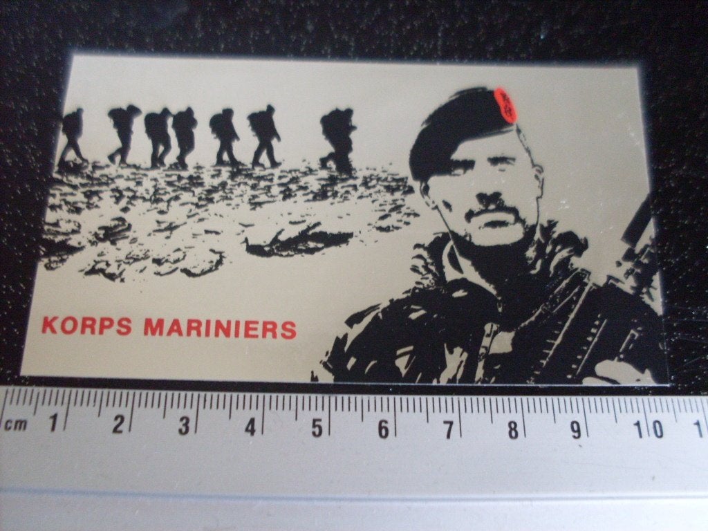 folie sticker korps mariniers, Verzenden, Zo goed als nieuw, Bedrijf of Vereniging