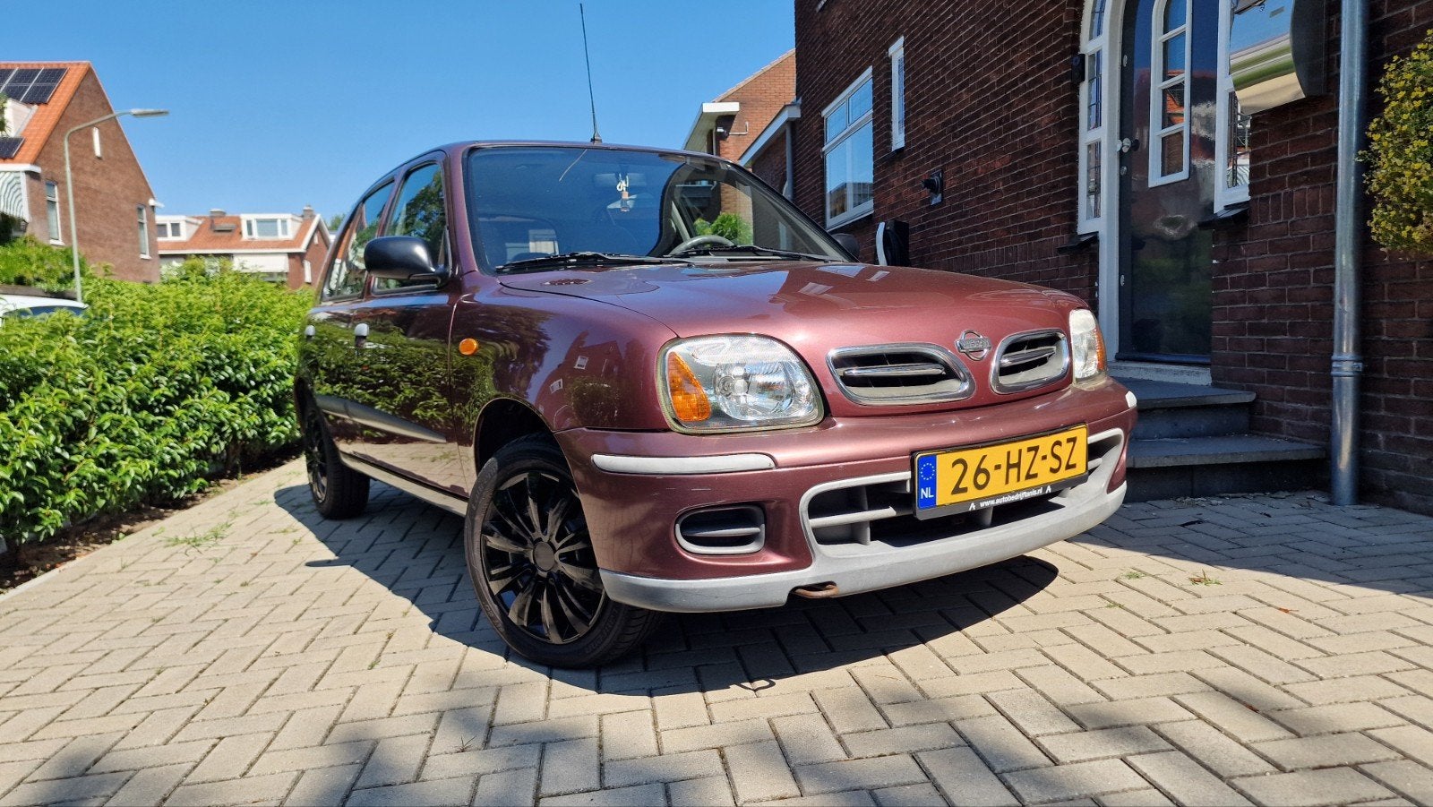 Nissan Micra | 1.4L 16V | 5 Deurs | Rood | 128356km, Voorwielaandrijving, 750 kg, 4 cilinders, Origineel Nederlands