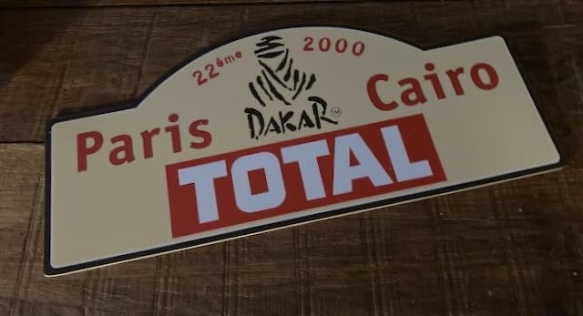 Parijs CAIRRO Dakar   2000  reclame promo bord rallyschild, Ophalen of Verzenden, Zo goed als nieuw, Auto's