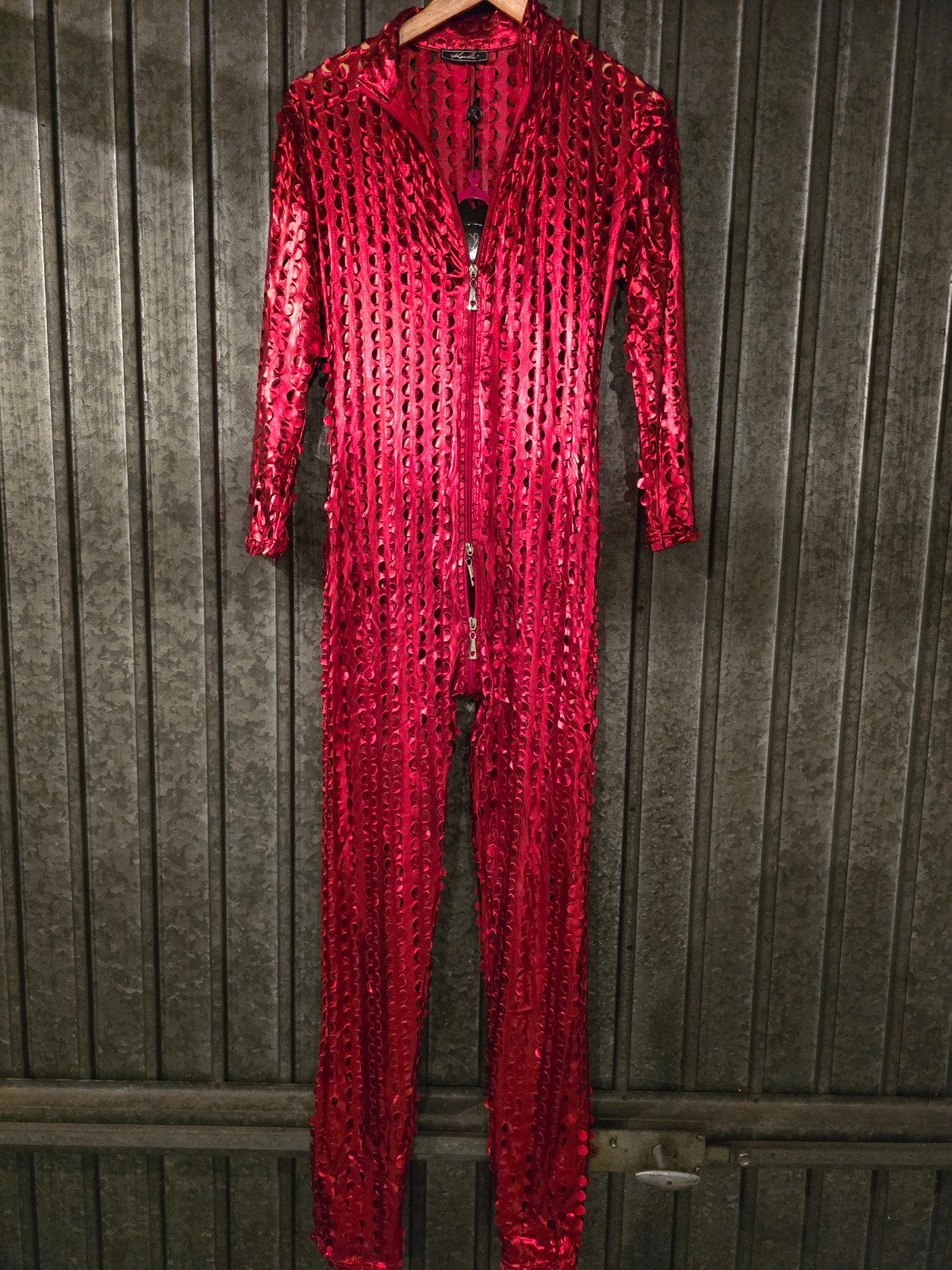 Rode Catsuit met 3-weg rits - Opvallend en Stijlvol, Kleding | Dames, Maat 38/40 (M), Lovera, Verzenden, Nieuw