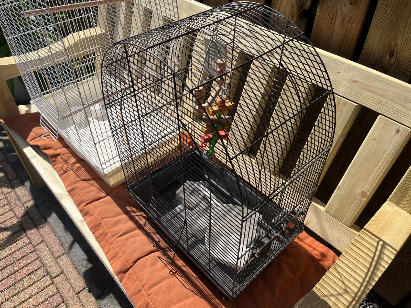 Vogel kooien, Ophalen, Gebruikt, Metaal, Vogelkooi