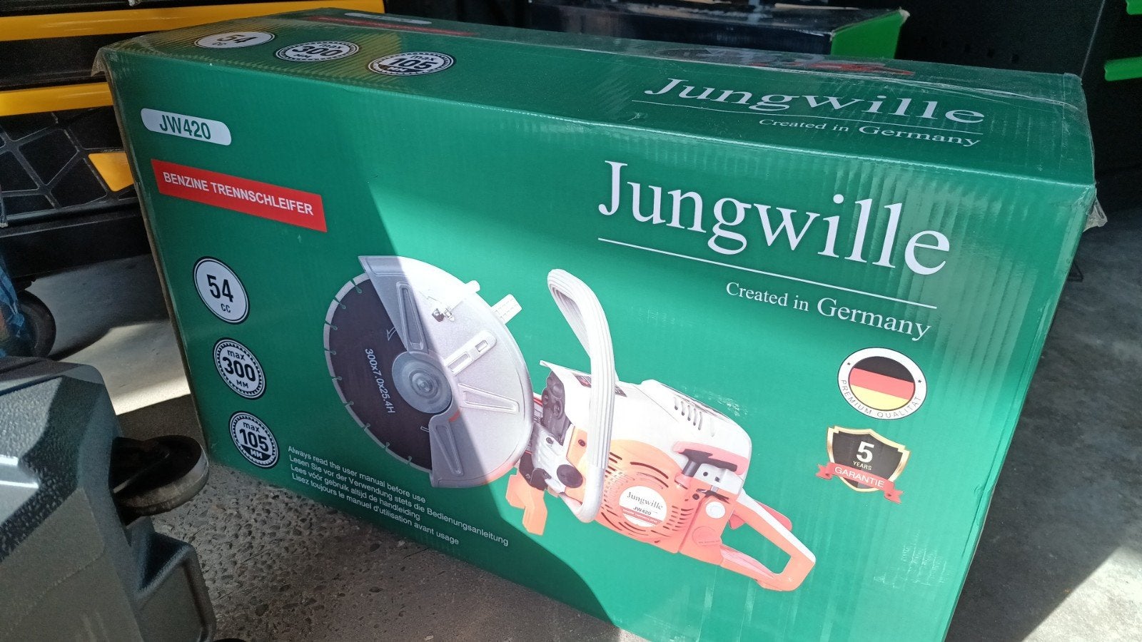 JUNGWILLE Benzine slijpmachine - Professioneel & Krachtig, Doe-het-zelf en Verbouw, Ophalen of Verzenden