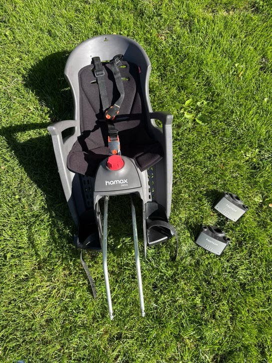 Hamax Siesta fietszitje met slaapstand en 2 bevestigingen, Achterzitje, Ophalen, 15 t/m 25 kg, Gebruikt