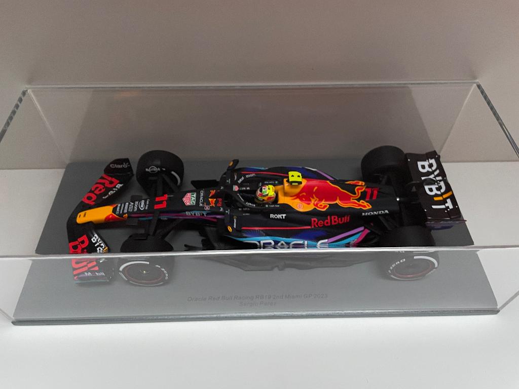 Segio Perez Spark 1:18 RB19 GP Miami 2023 Special Livery, Ophalen of Verzenden, Nieuw, Auto, Overige merken