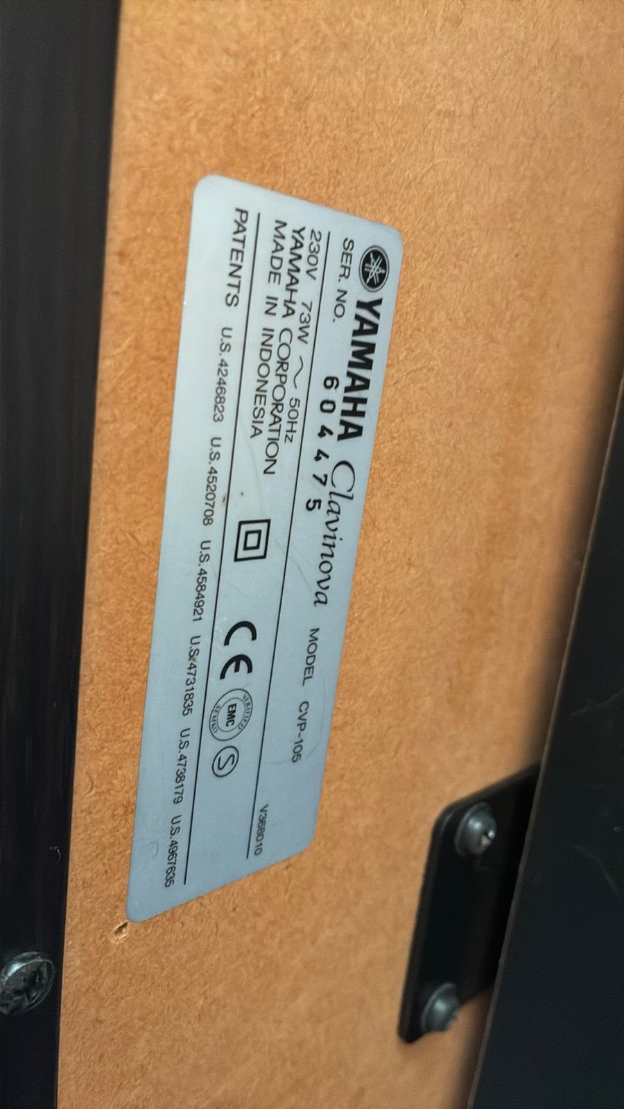 Yamaha Clavinova, Ophalen, Gebruikt