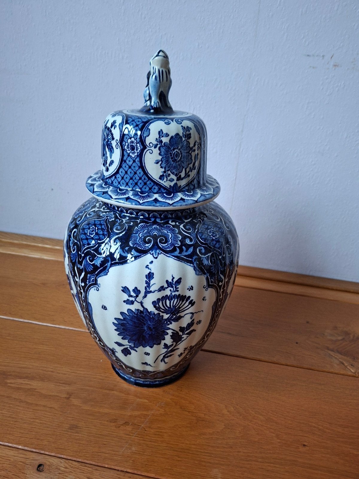 Prachtige authentieke Delfts Blauwe gemberpot met deksel, Antiek en Kunst, Ophalen of Verzenden