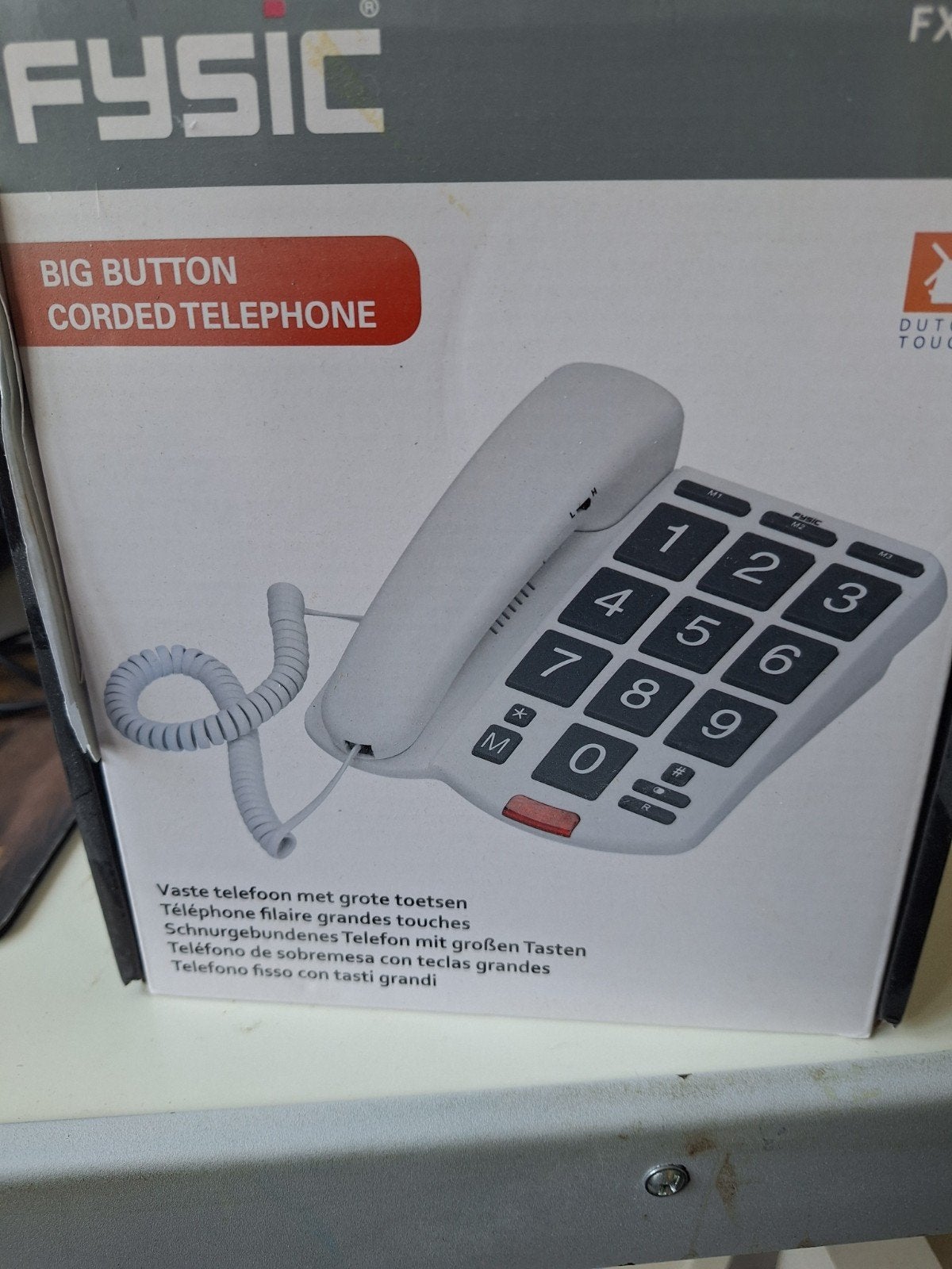 Fysic Vaste Telefoon met Grote Toetsen - Seniorentelefoon, Telecommunicatie, Vaste telefoons | Niet Draadloos, Ophalen of Verzenden