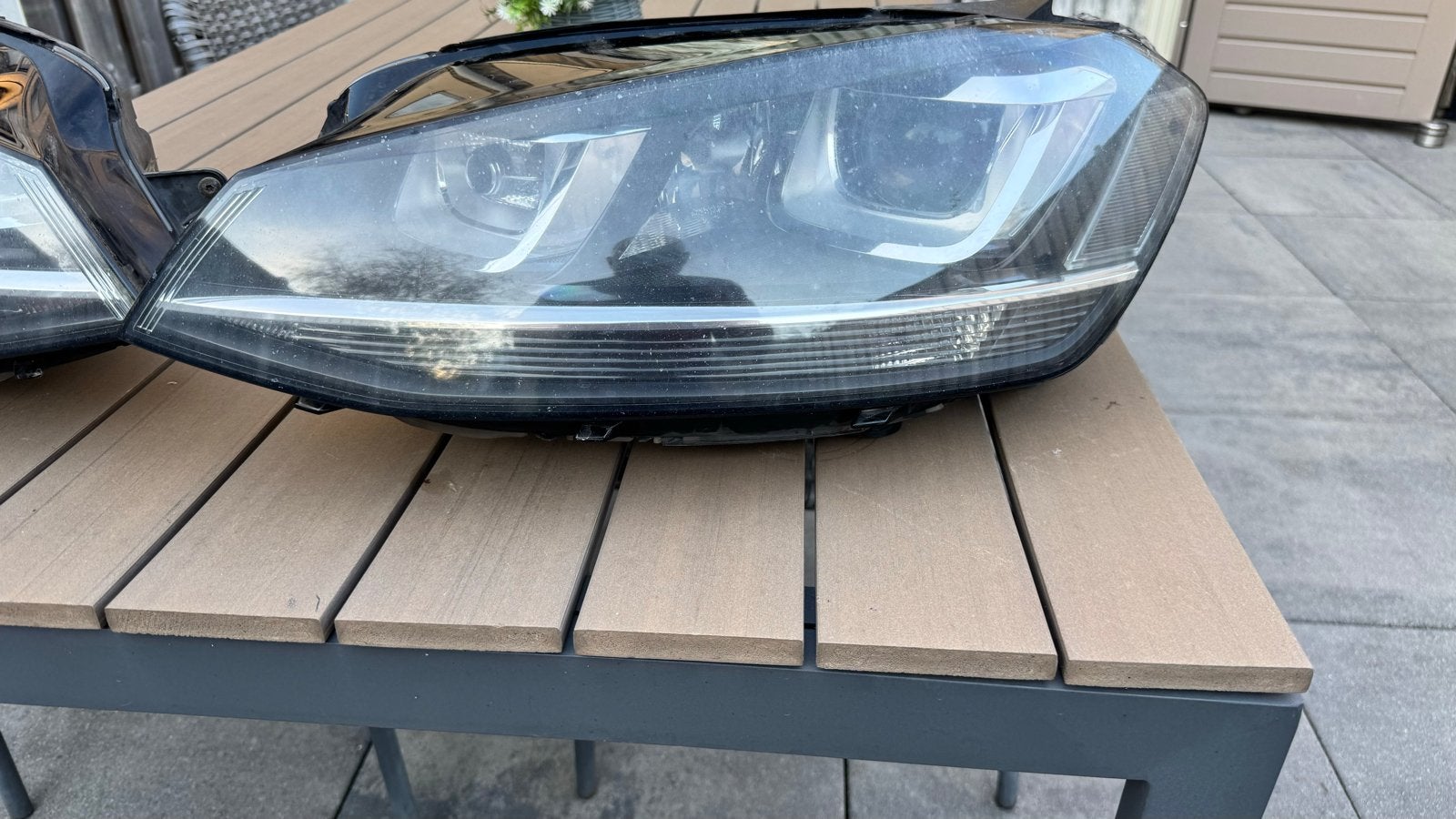 VW Golf 7  Bi-Xenon Koplampen (Set) met achterlichten., Ophalen, Gebruikt, Volkswagen