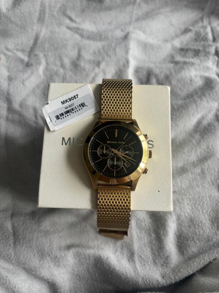 Michael Kors MK9057 Horloge - Zo goed als nieuw, Sieraden, Tassen en Uiterlijk, Horloges | Heren, Overige merken, Staal, Polshorloge