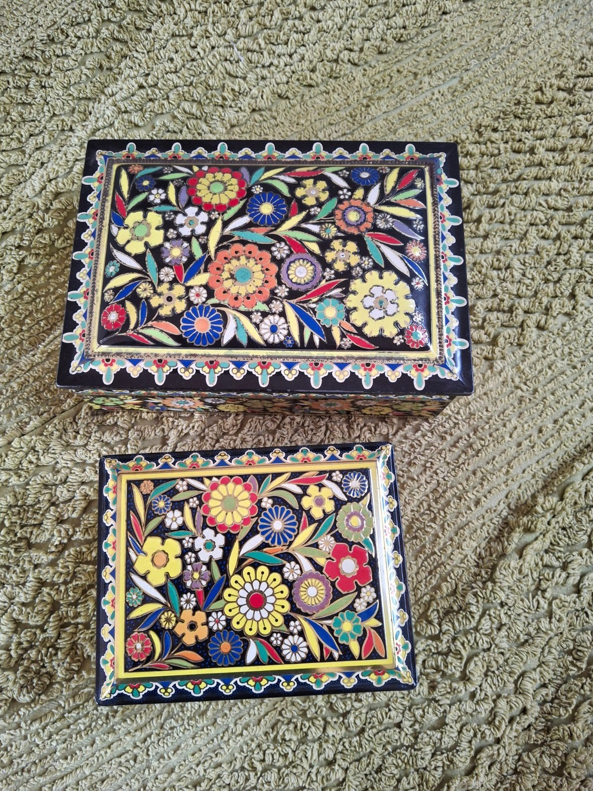 2 vintage koektrommels, Verzamelen, Ophalen of Verzenden, Gebruikt, Koek(jes)