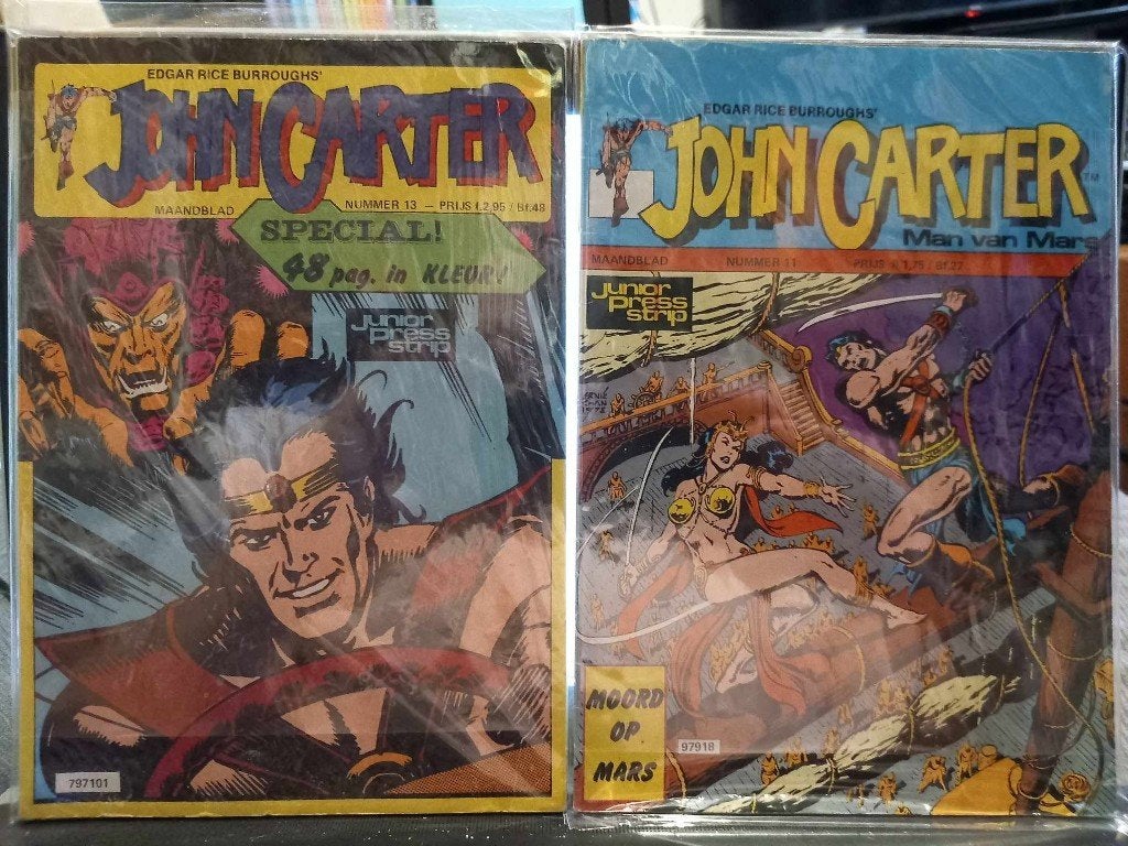6x john carter als nieuw 10 euro weg is weg, Boeken, Strips | Comics, Gelezen, Europa, Ophalen of Verzenden, Meerdere comics