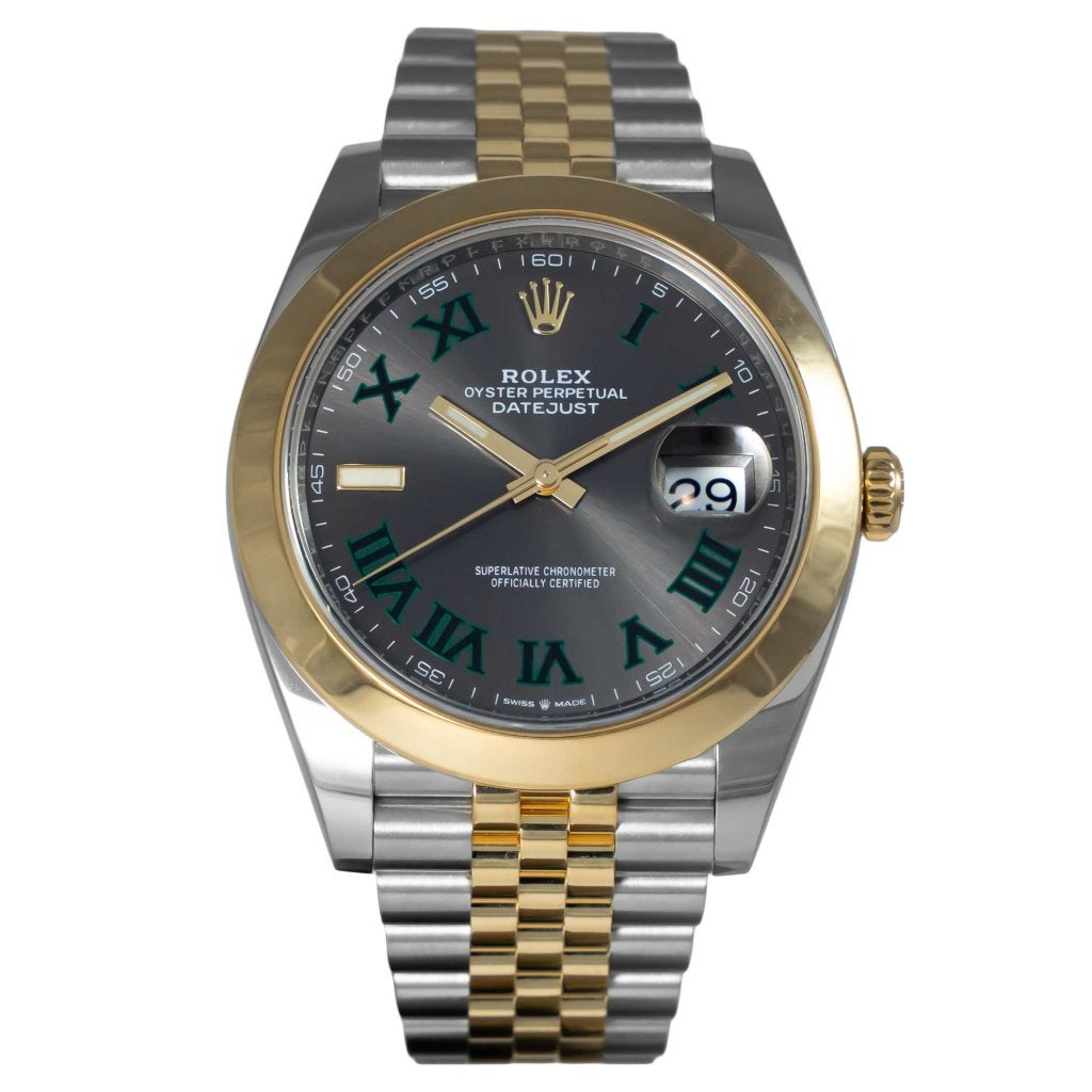 Rolex Datejust 41 Gold/Steel Wimbledon Dial 126303
