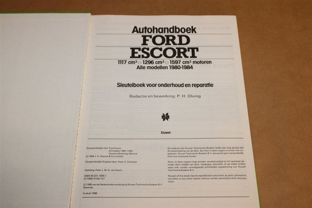Autohandboek Ford Escort — Alle Modellen 1980-1984, Ophalen of Verzenden